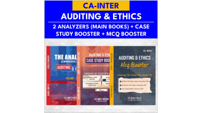 AUDIT - MAIN BOOKS + CASE STUDY BOOSTER + MCQ BOOSTER - CA INTER B&W