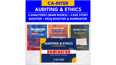 AUDIT– MAIN BOOKS + TWO BOOSTERS + DOMINATOR – CA INTER B&W