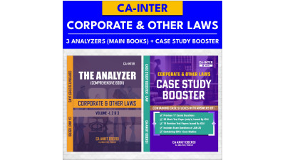 LAW - MAIN BOOKS + CASE STUDY BOOSTER - CA INTER B/W