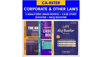  LAW - MAIN BOOKS + MCQ BOOSTER + CASE STUDY BOOSTER - CA INTER B&W