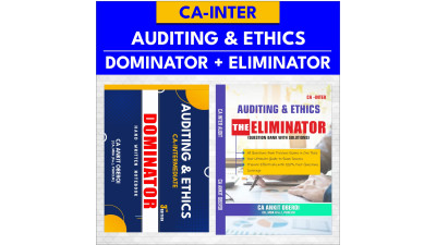 CA INTER AUDIT DOMINATOR + ELIMINATOR BLACK & WHITE HARDBOOKS